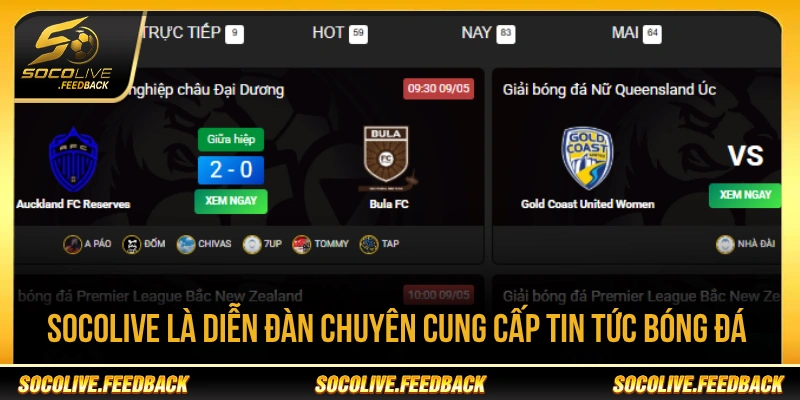Socolive - Trực Tiếp Bóng Đá Socolive TV HD Hôm Nay Socolive là diễn đàn chuyên cung cấp tin tức bóng đá nhanh chóng